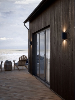 Canto Maxi 2 lampa ścienna zewnętrzna, seaside czarna