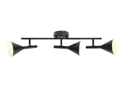Kelvis lampa sufitowa 3-spot, czarna