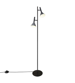 Lampa podłogowa Kelvis, czarna