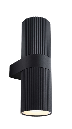 Kyklop Ripple Maxi zewnętrzna lampa ścienna, czarna
