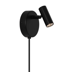 Kinkiet Omari Round, czarny