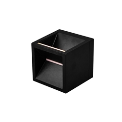 Rivo zewnętrzna lampa ścienna, czarna