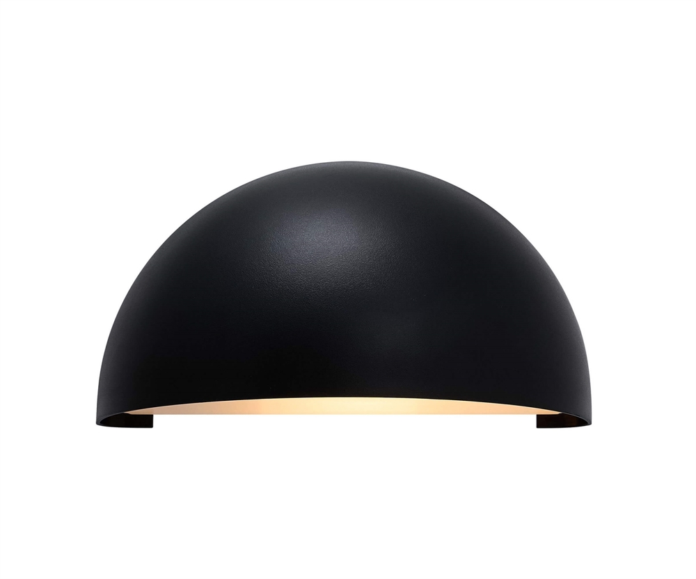 Scorpius Maxi zewnętrzna lampa ścienna, czarny plastik