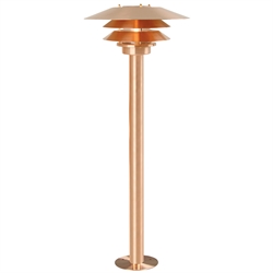Venø zewnętrzna lampa ogrodowa, miedź - seaside