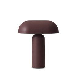 Porta lampa bateryjna / lampka stołowa, brązowa