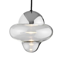 Nutty pendel, przezroczysty/chrom