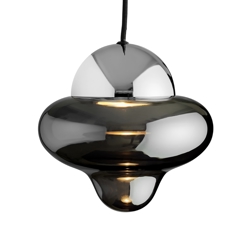 Nutty pendel, smoke/chrom