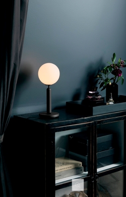 Miira lampa stołowa, szary/opal