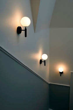 Miira kinkiet, szary/opal