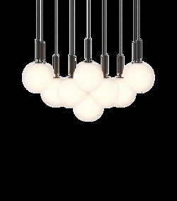 Miira 13 Large pendel, szary/opal