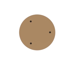 Nuura baldachim na 3 lampy wiszące, nordic gold