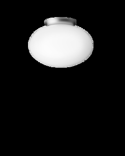 Rizzatto 301 lampa sufitowa, satin silver/opal