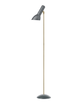 Oblique Lampa Podłogowa Mosiądz, szary krzemień