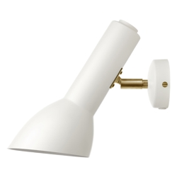 Oblique Kinkiet Mosiądz, biały mat