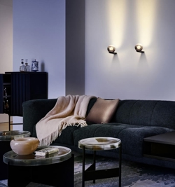 Occhio Luna Parete kinkiet, dark chrome