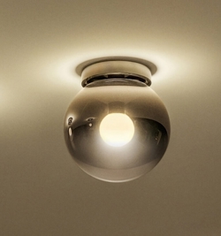 Occhio Luna Piena 160 Up lampa sufitowa, dark chrome