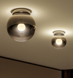 Occhio Luna Piena 200 Up lampa sufitowa, dark chrome