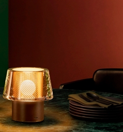 Occhio Era Lusso G lampka bateryjna, marrone, air, bronze mesh