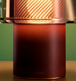 Occhio Era Lusso grande R lampka bateryjna, rosso, air, rose gold mesh