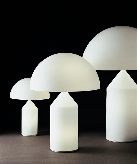 Atollo 235 lampa stołowa, opal