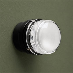 Kinkiet / lampa sufitowa Fresnel, czarna