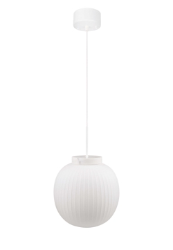 Decor Glass Lantern Marble wisząca, biała