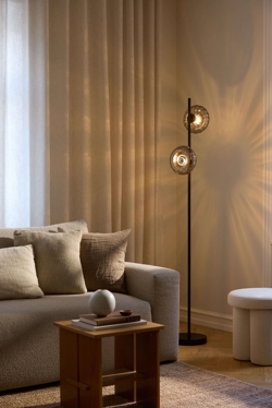 Decor Smoke Glass lampa podłogowa