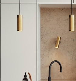 Thorup Copenhagen Patrone pendel, mosiądz, 200 mm