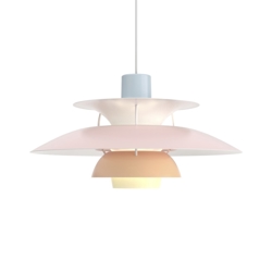 Lampa wisząca PH 5, pastel blue/rosa/peach