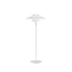 Lampa podłogowa PH 80 on/off, biały opalowy akryl/biała