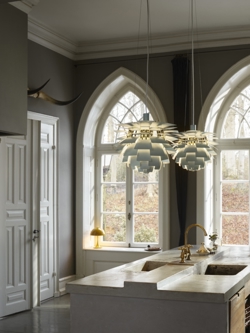 PH Artichoke Ø60 pendel, dusty green/krom