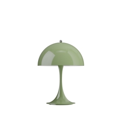 Panthella 250 Portable V3 lampa stołowa / bateryjna, opaque moss zielony