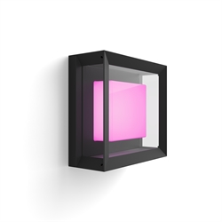 Philips Hue Econic WCA zewnętrzna lampa ścienna / sufitowa (kwadratowa), czarna