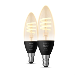 Philips Hue Filament Candle White Ambiance 4,6W E14 350lm (2 szt.)