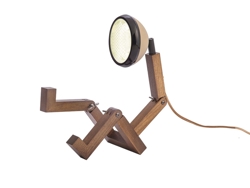 Mini Mr. Wattson lampa stołowa, Caffé Latte