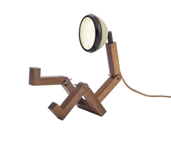 Mini Mr. Wattson lampa stołowa, Desert zielony
