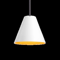 Lampa wystawowa: Shiek 5.0 LED wisząca biała/złota