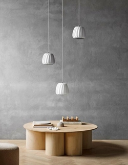 ST906 Mini lampa wisząca, papier/biały, 18 x 18 cm