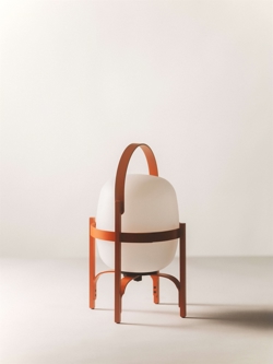 Cestita Alubat lampa na baterie, czerwonawy pomarańczowy