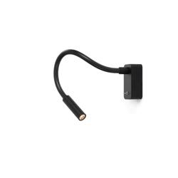 Scar-Led 1FDS kinkiet natynkowy, L400, czarny/czarny