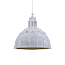 Seletti Cupolone Quarantacinque lampa wisząca, biała