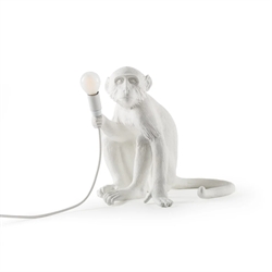 Seletti Monkey lampa stołowa, biała