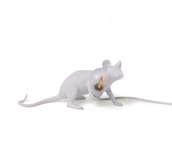 Seletti Mouse lampa stołowa - Lop lying down z kablem USB