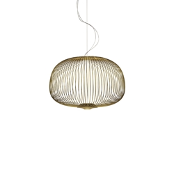 Spokes 3 LED lampa wisząca ściemnialna, złota