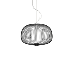 Spokes 3 LED lampa wisząca ściemnialna, czarna