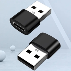 Adapter USB A do USB C, czarny