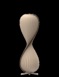 TR10 lampa podłogowa, brzoza/naturalny, 43 x 138 cm