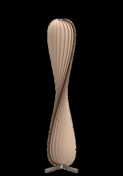 TR7 lampa podłogowa, brzoza/naturalny, 25 x 148 cm