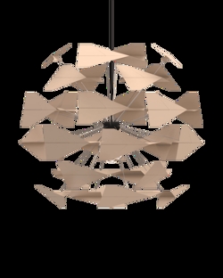 TR747 lampa wisząca, brzoza/naturalny, 80 x 60 cm