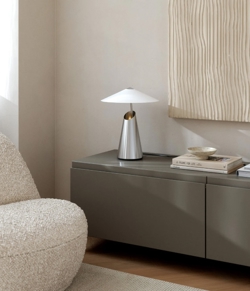 Taido lampa stołowa, chrom